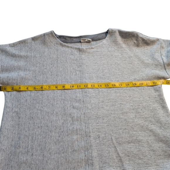 Tentree Clay Crewneck Sustainable Slouchy Women XL Cozy Minimalist Boatneck Grey - Picture 11 of 12